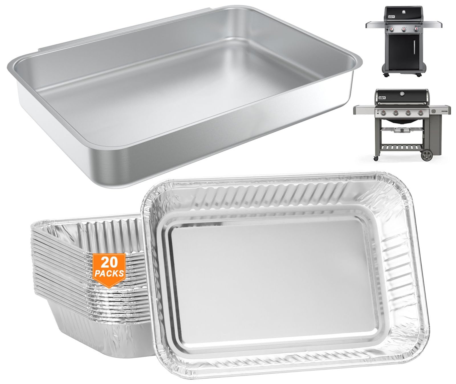 Amazon.com : 93305 7515 GS4 Genesis II Drip Pan Kit for Weber